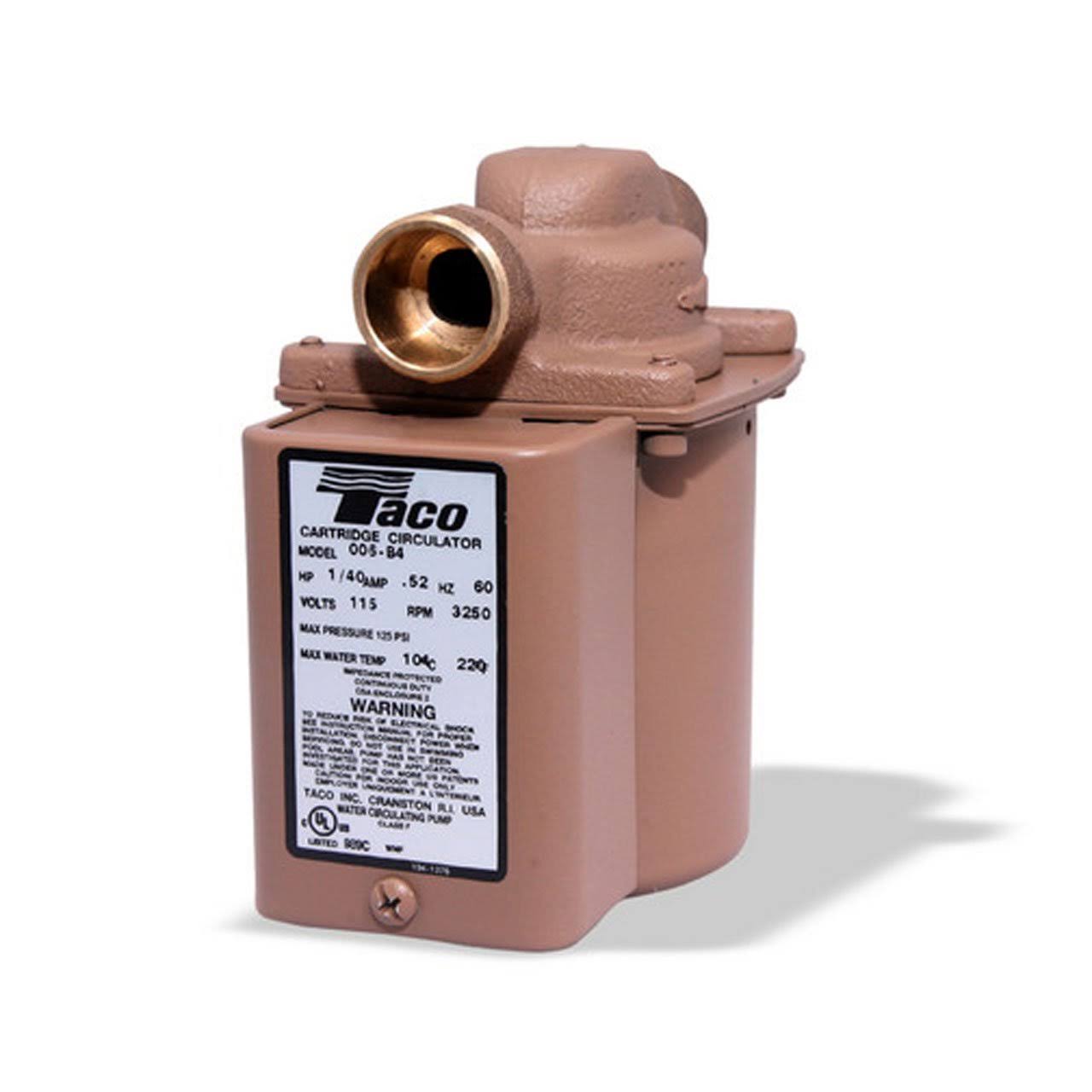 Taco 006-BC7-1IFC Bronze Circulator 1/40 HP - 1/2x22 Sweat