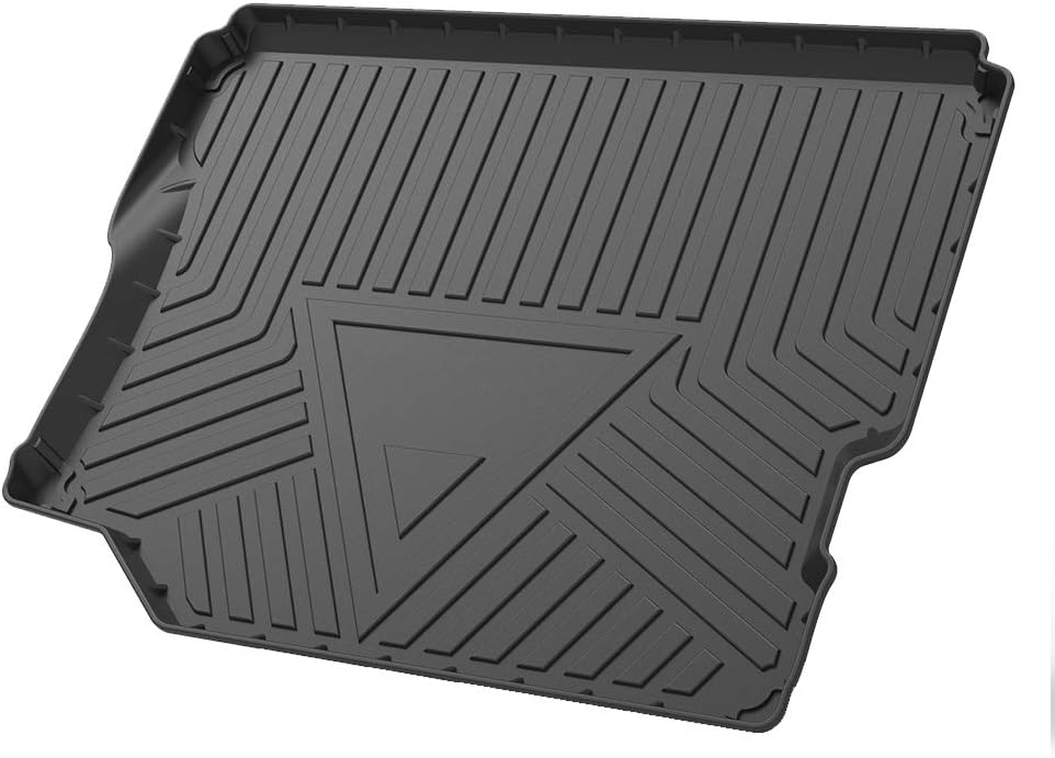 Cqlights Cargo Liner for 2018-2019 2020 2021 2022 Wrangler JL Unlimited Without Subwoofer Trunk Tray Liner Rubber mat (JL New Body Style - not JK) Floor Mat Black