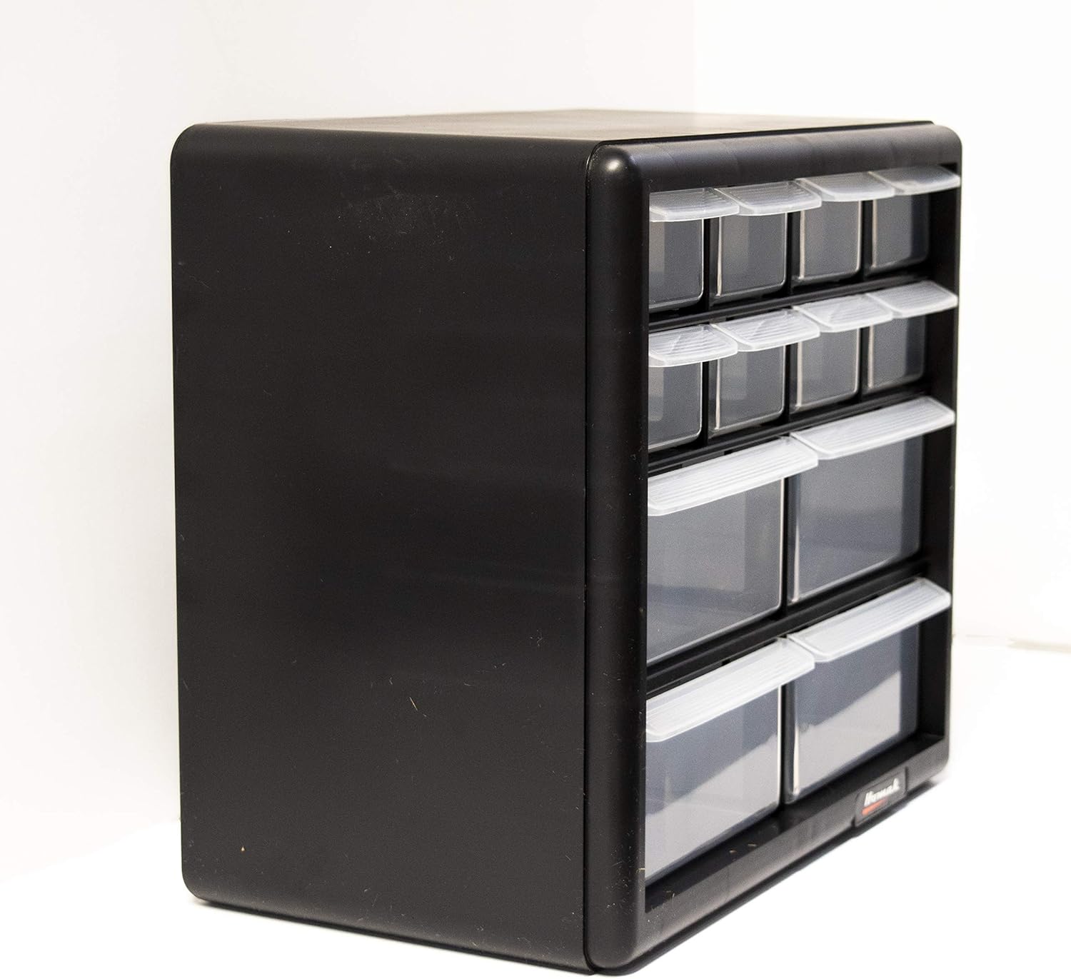 Homak 12-Drawer Parts Organizer, Black, HA01012001