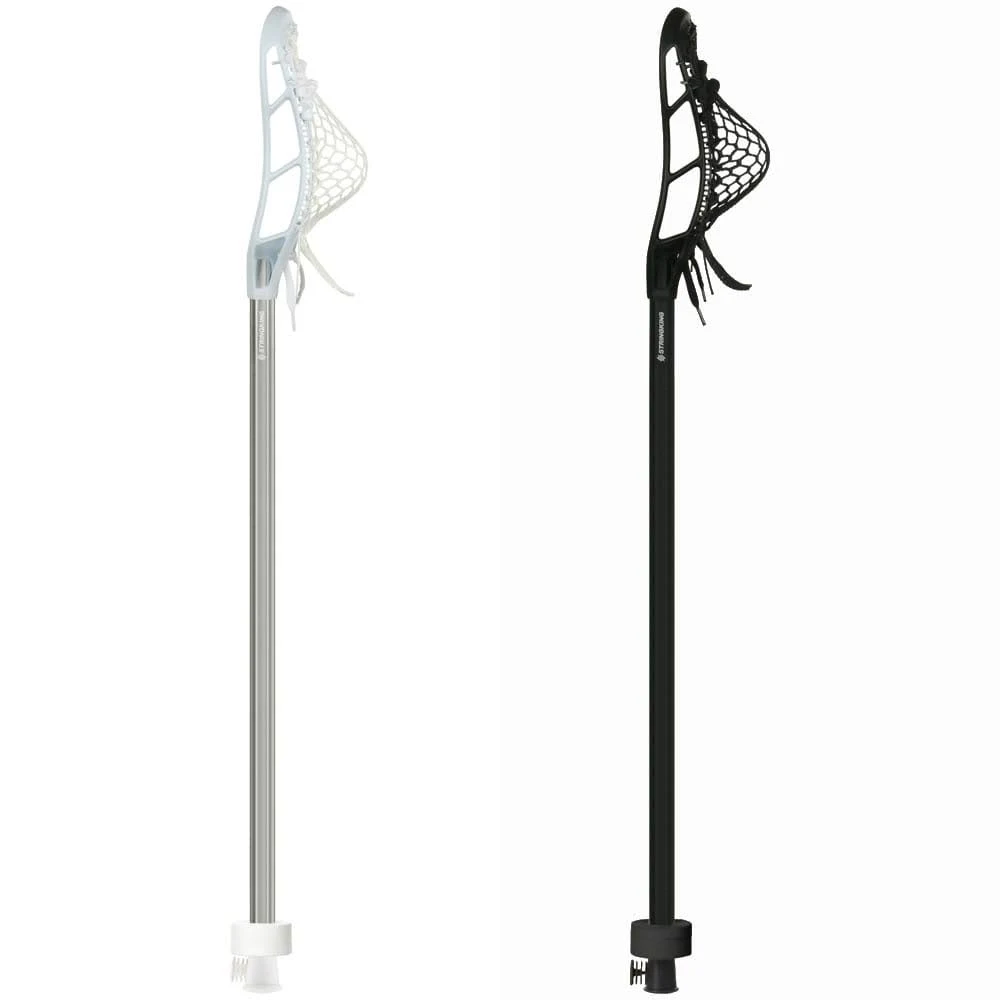 StringKing Complete 2 Senior with A 175 Attack Lacrosse Stick | White/Silver
