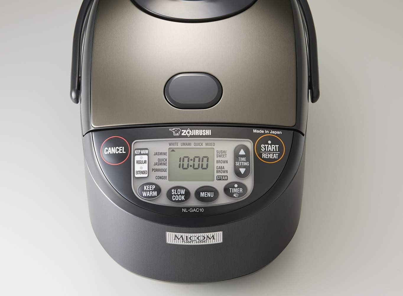Zojirushi NL-GAC10 BM Umami Micom Rice Cooker & Warmer, 5.5-Cup, Metallic Black, Made in Japan