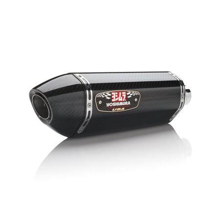 Yoshimura R-77 Race Exhaust System SS/Carbon/Carbon(Works Finish) (13990a0220), Black