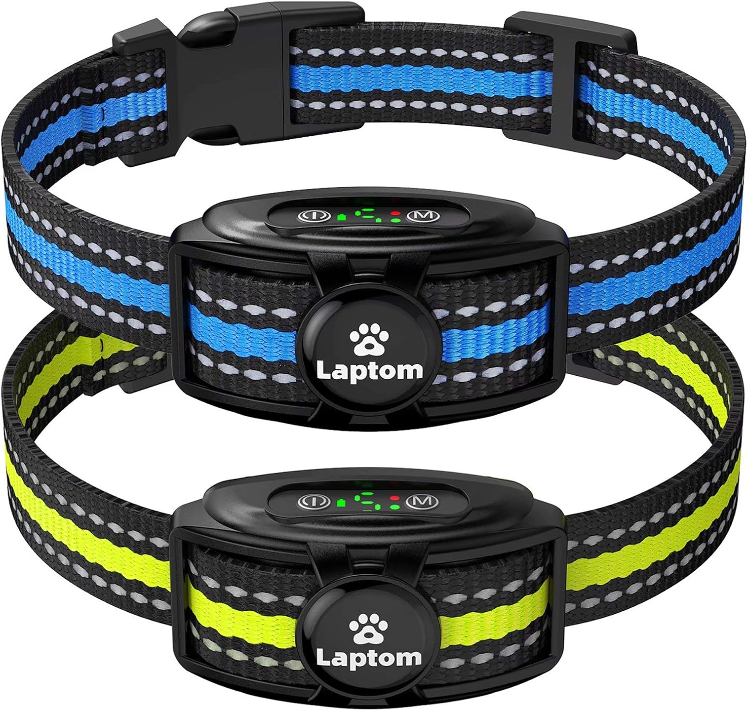 2 Pack Smart Dog Bark Collar - 5 Adjustable Sensitivity/Vibration&Sound/Rechargeable/IPX7 Waterproof - No Shock Bark Control Training Collar for Small Medium Large Dog Pack of 2