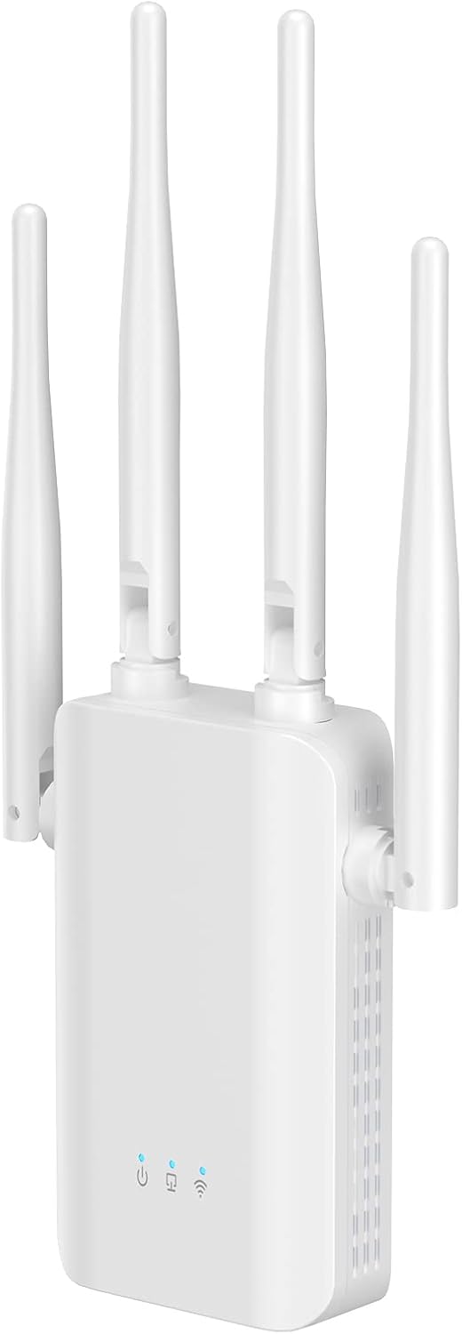 2022 Newest WiFi Extender Signal Booster up to 5000sq.ft, WiFi Signal Amplifier Repeater with Ethernet Port, 1-Touch WPS Setup Pack of 2
