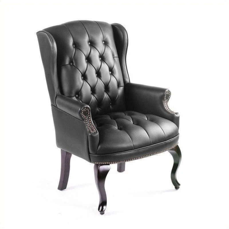 Pemberly Row Guest Office Accent Chair, Black