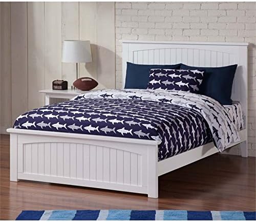 Leo & Lacey Full Panel Bed in White