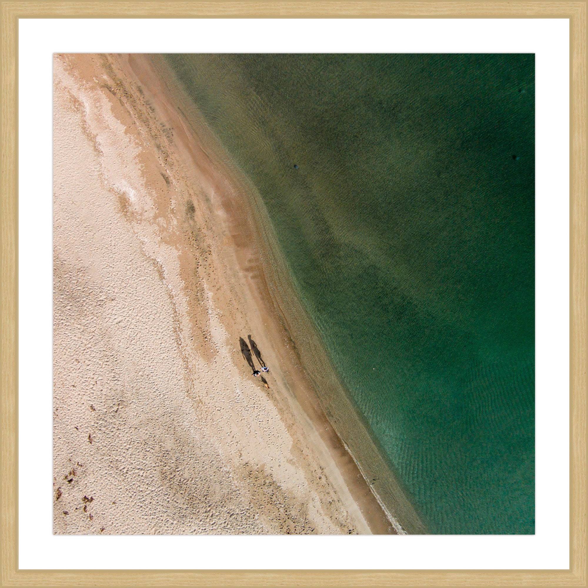 Marmont Hill - Handmade Beached Whale Framed Print - 32 x 32