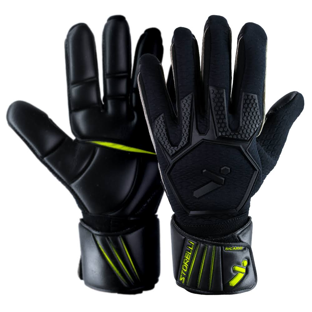 Storelli Sicario Speedgrip Goalkeeper Gloves - Black