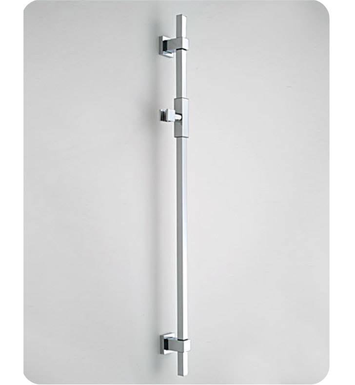 Jaclo 8730-PB Cubix Deluxe Wall Bar Adjustable Height and Angle - Polished Brass