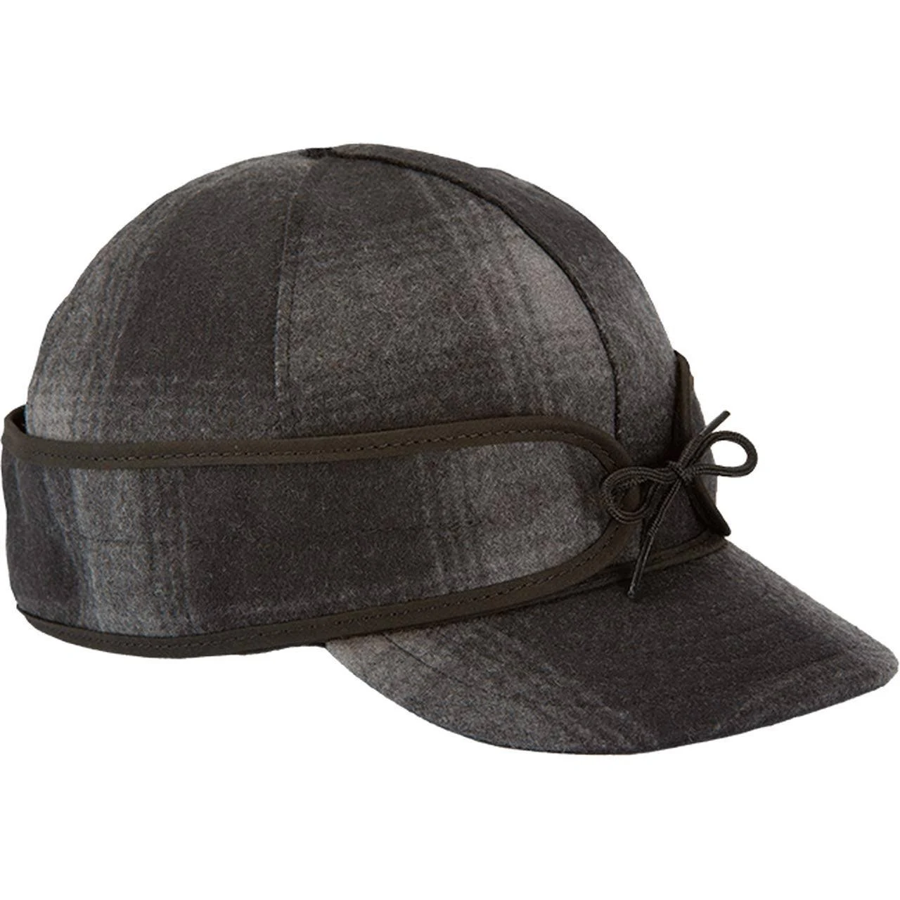 Stormy Kromer The Original Cap, Black/Gray Plaid, 7 1/2