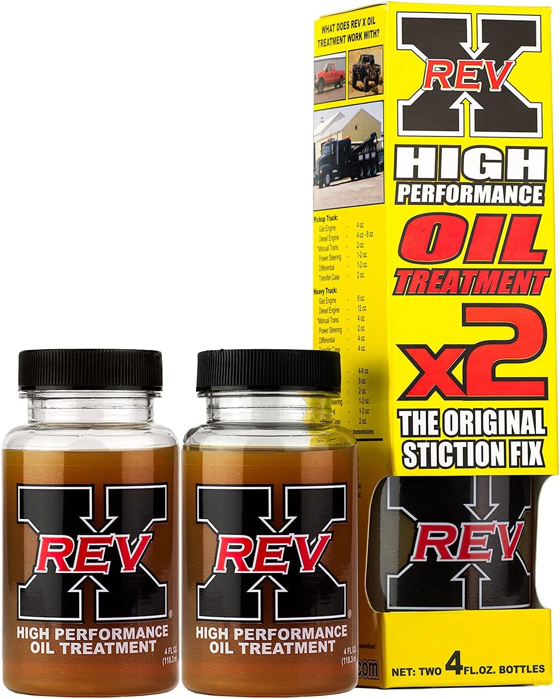 REV X Stiction Fix Oil Treatment - Two 4 fl. oz. Bottles Pack of 2