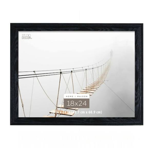 Studio Decor Ash Black Frame Home - 18 in
