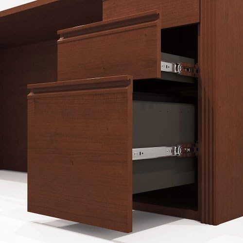 Prestige Plus Kneespace Credenza Bordeaux Cherry/Graphite
