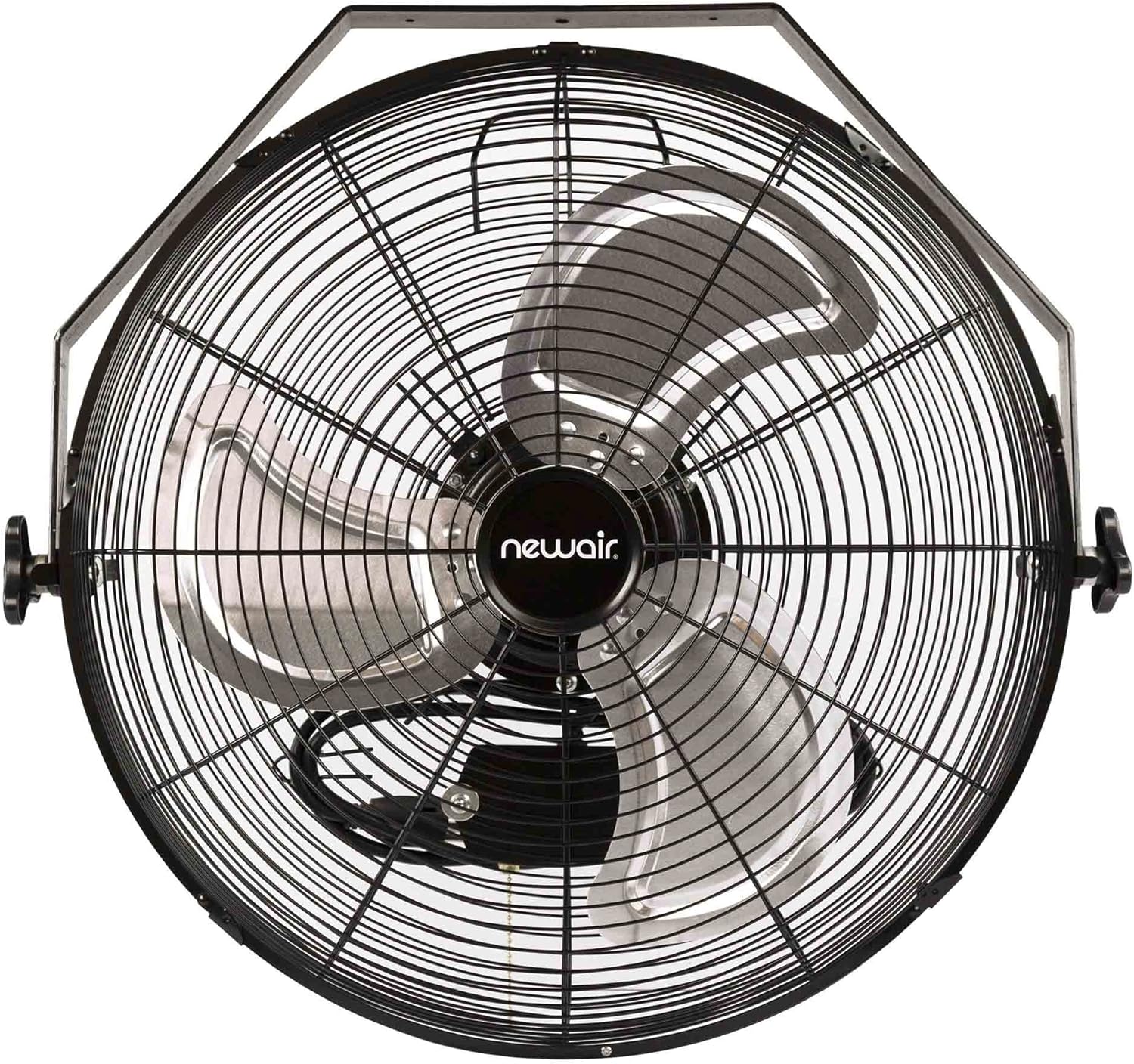 NewAir, WindPro18W, Wall Mounted 18 Inch High-Velocity Industrial Shop Fan with 3 Speed Settings, 3000 CFM,Black