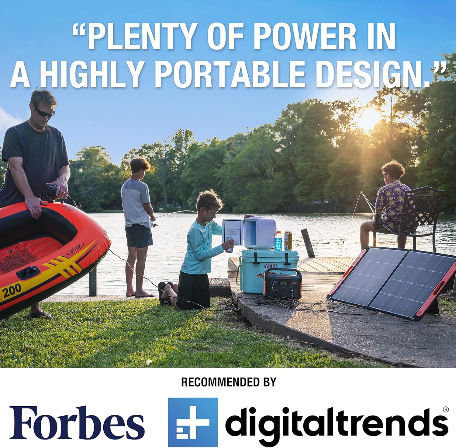 Jackery Portable Power Station Explorer 500, 518Wh Outdoor Solar Generator Mobile Lithium Battery Pack with 110V/500W AC Outlet (Solar Panel Optional) for Road Trip Camping, Outdoor Adventure