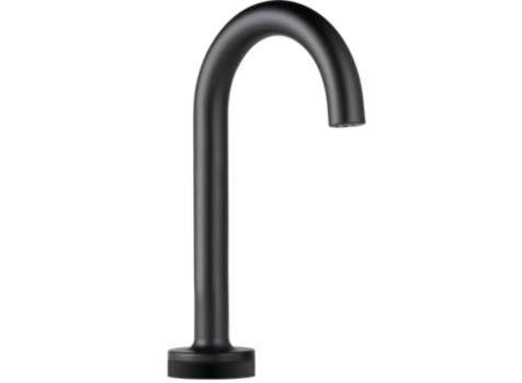 Delta Faucet Teck Sensor Deck Mount Service Faucet in Matte Black