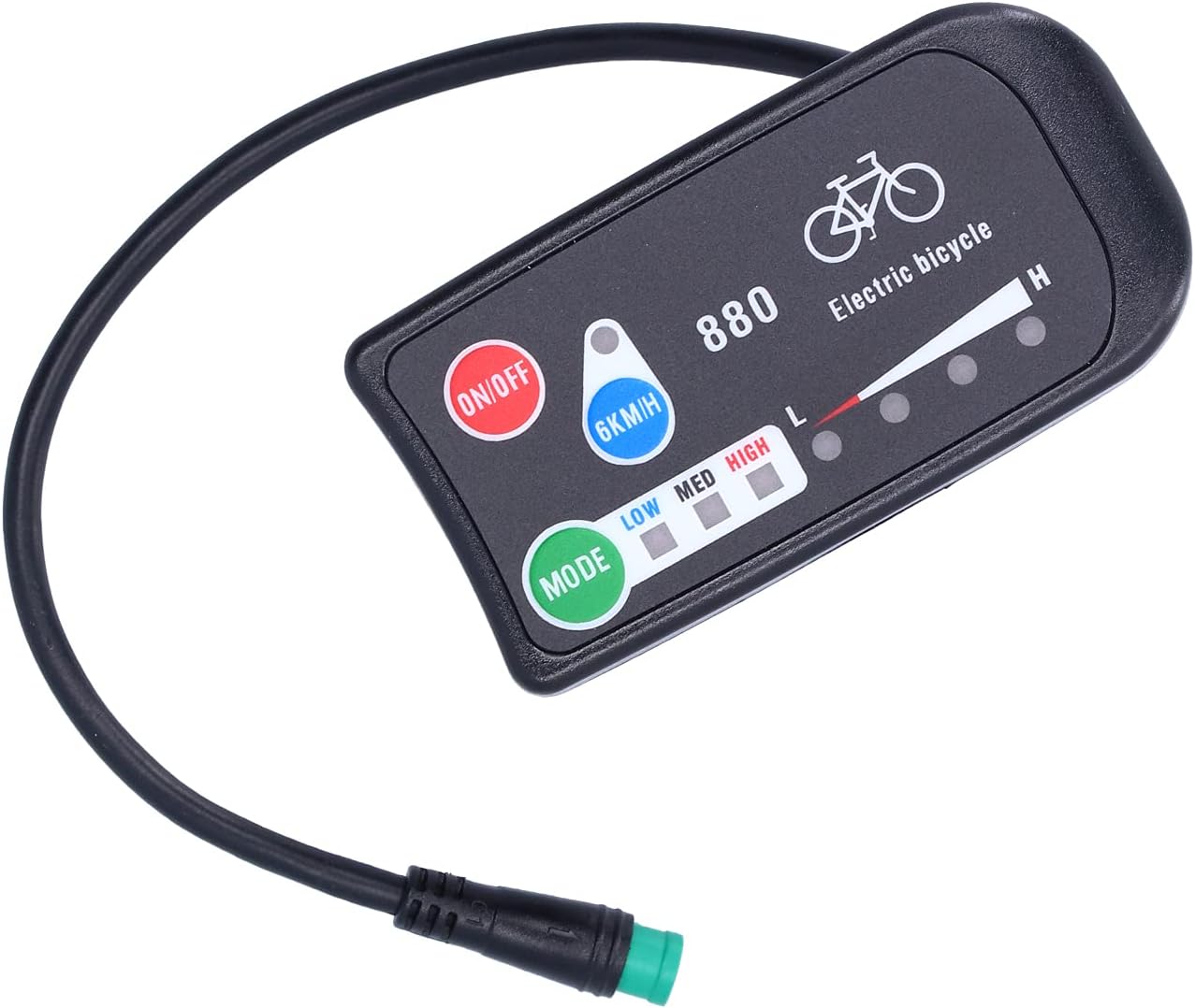 Electric Bicycle Display, 36V 48V Panel Screen Data Display Meter EBike Accessories