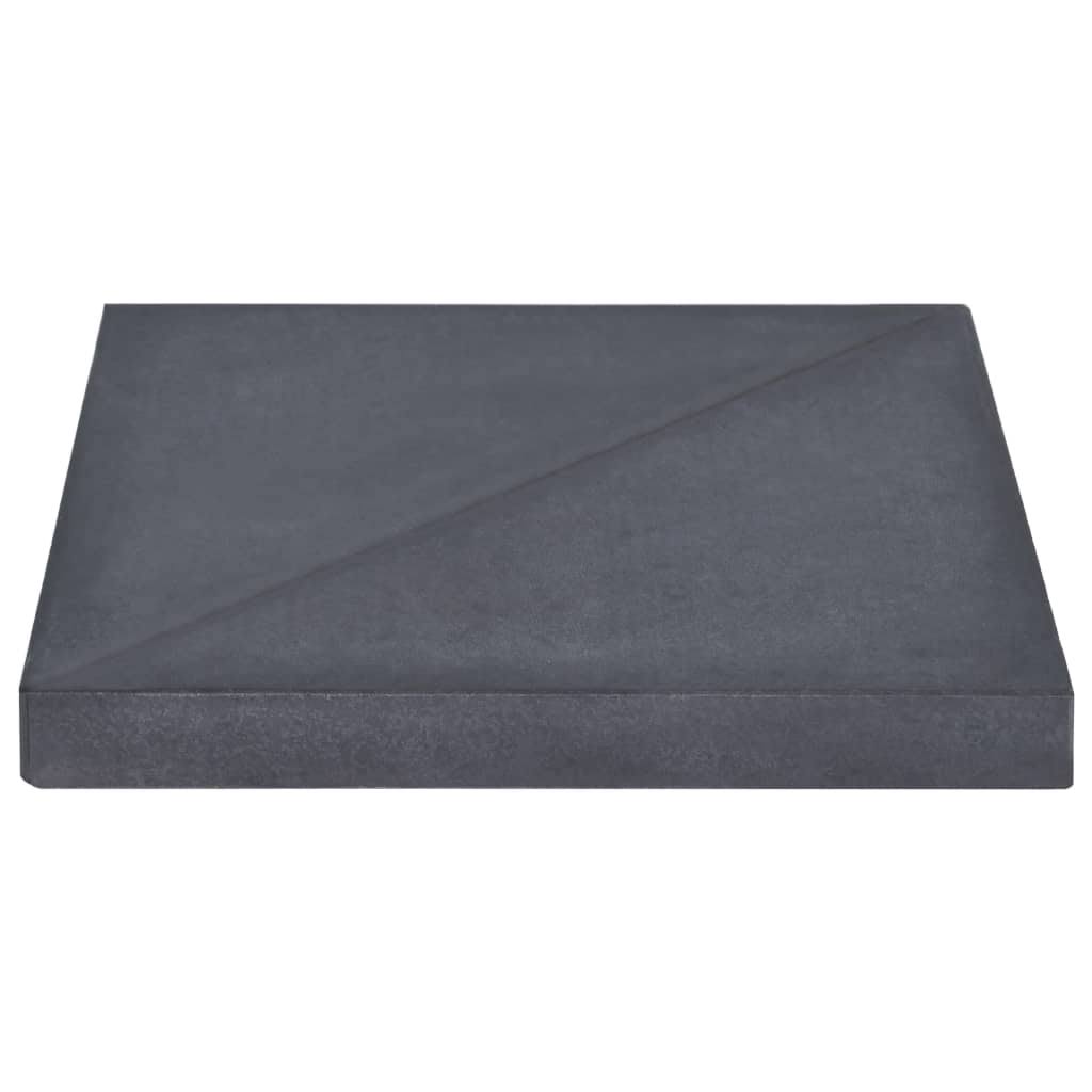 vidaXL Umbrella Base Black 18.5x22x18.5x22x1.9x22 Granite