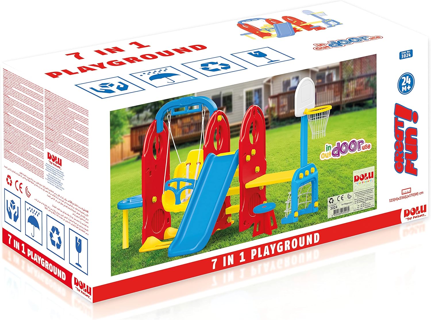 Dolu Toys - 7-in-1 Backyard Playground