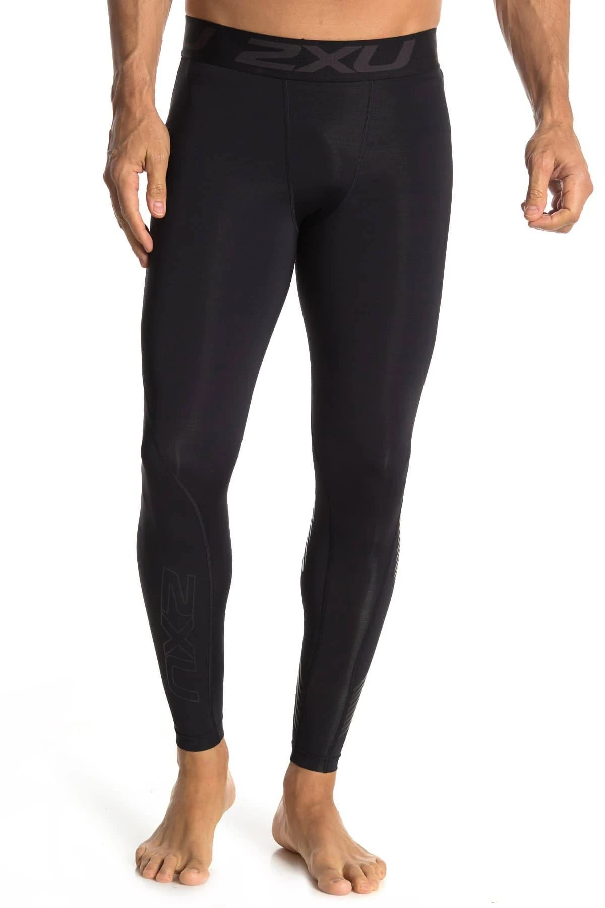 2XU Accelerate Compression Tights - Black/Arrow Stripe Nero