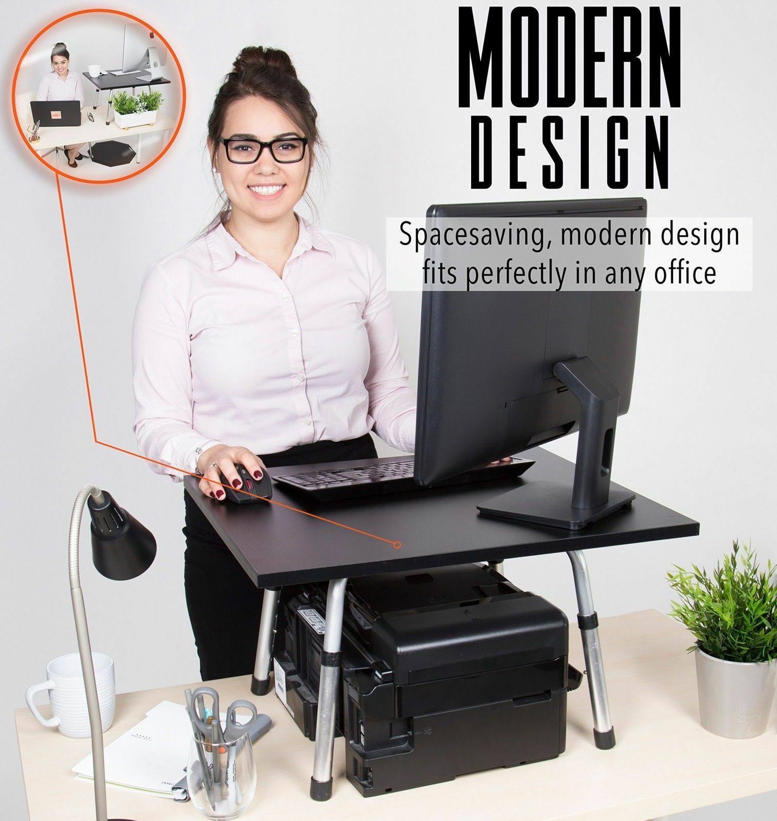 Stand Steady Original Standing Desk - Large Surface (23.5 in x 20 in) - New Taller Model with Non-Skid Feet. Instantly Convert A