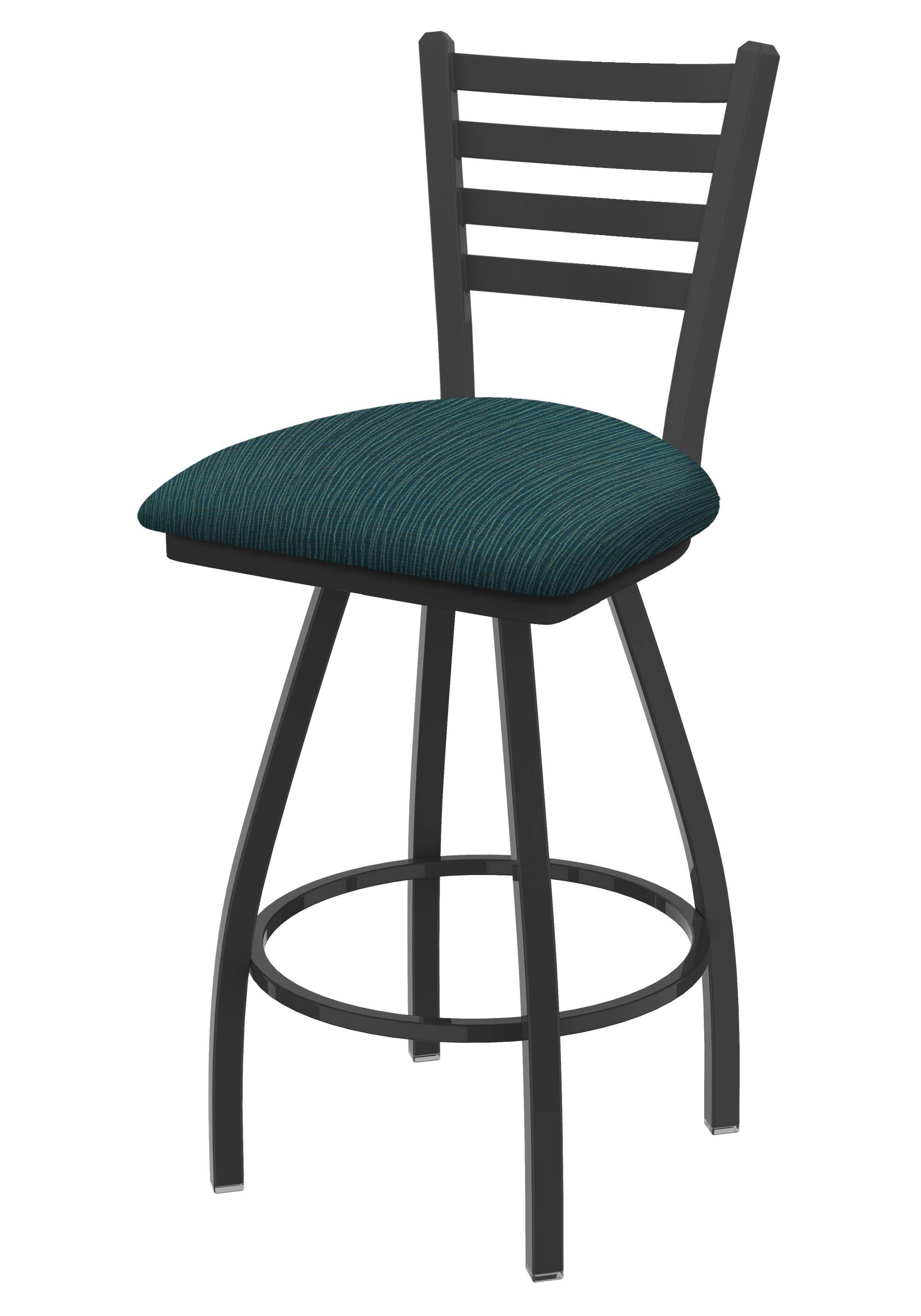 Holland Bar Stool XL 410 Jackie 25x22 Swivel Counter Stool with Pewter Finish and Graph Tidal Seat