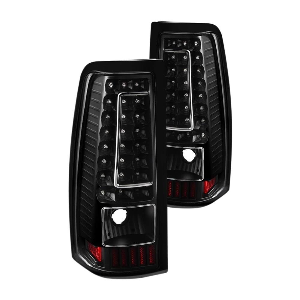 Xtune Chevy Silverado 1500/2500/3500 99-02 Version 2 LED Tail Lights Black ALT-ON-CS99-G2-LED-BK