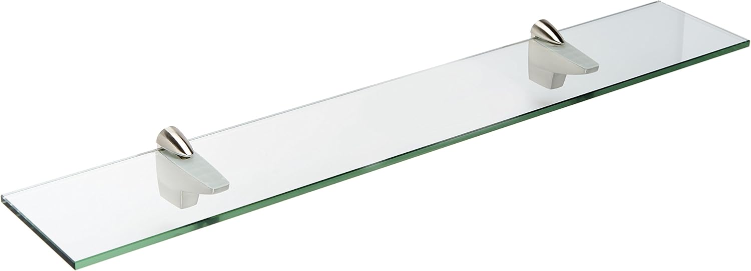 Spancraft Glass Falcon Glass Shelf, Chrome, 6 x 30 Pack of 2