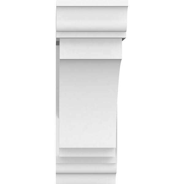 Ekena Millwork BKTP05X14X14IMP01 5x22W x 14x22D x 14x22H Standard Imperial Architectural Grade PVC Bracket with Traditional Ends