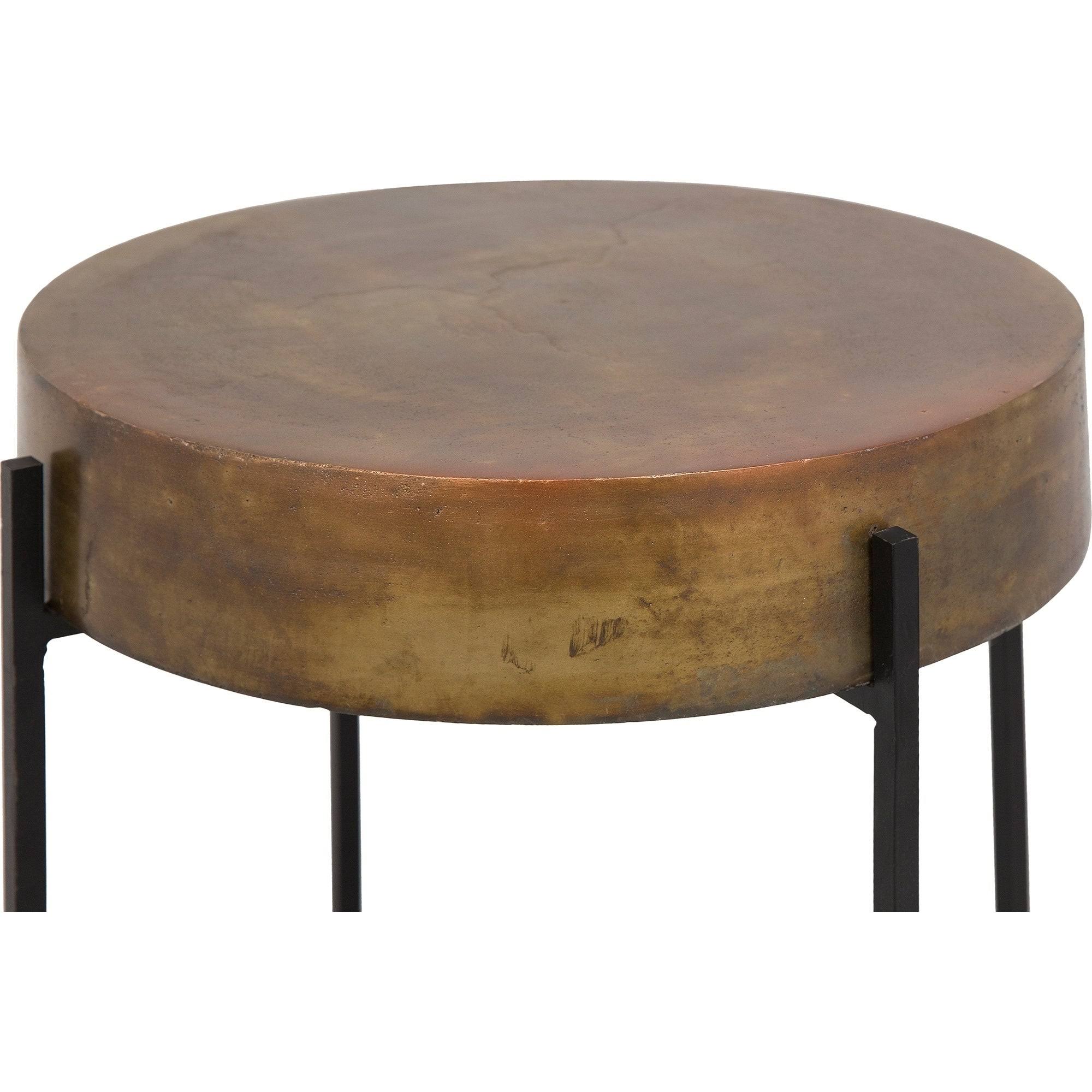 Renwil TA335 Valetta Antique Gold Accent Table
