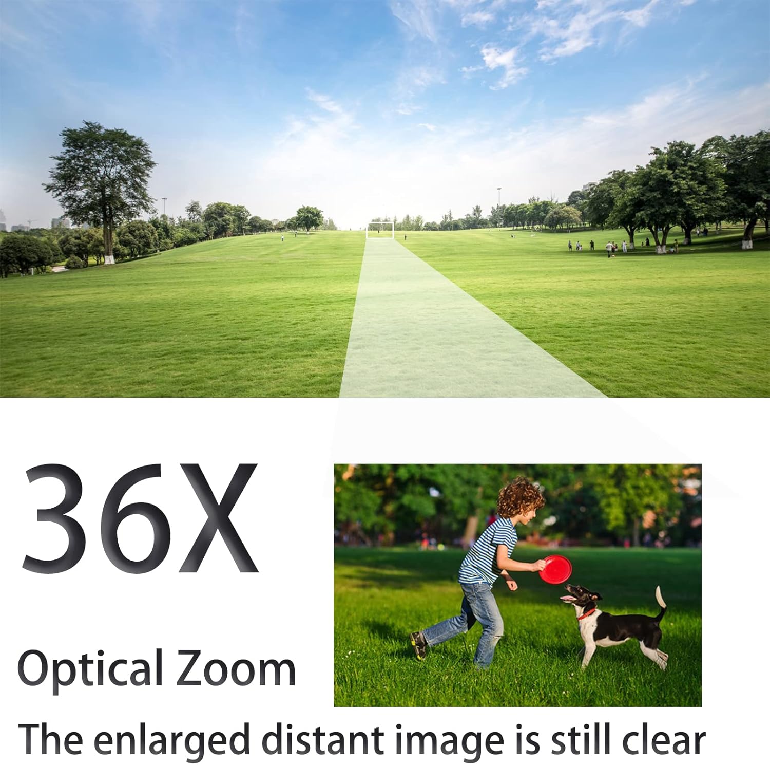 5MP PTZ Camera 36X Optical Zoom,Security Speed Dome Camera,Ontinuous 360&deg; pan,Auto Tracking,Human Detection,Two Way Audio,Long Range Infrared Night Vision up to 393ft (Built-in Audio)