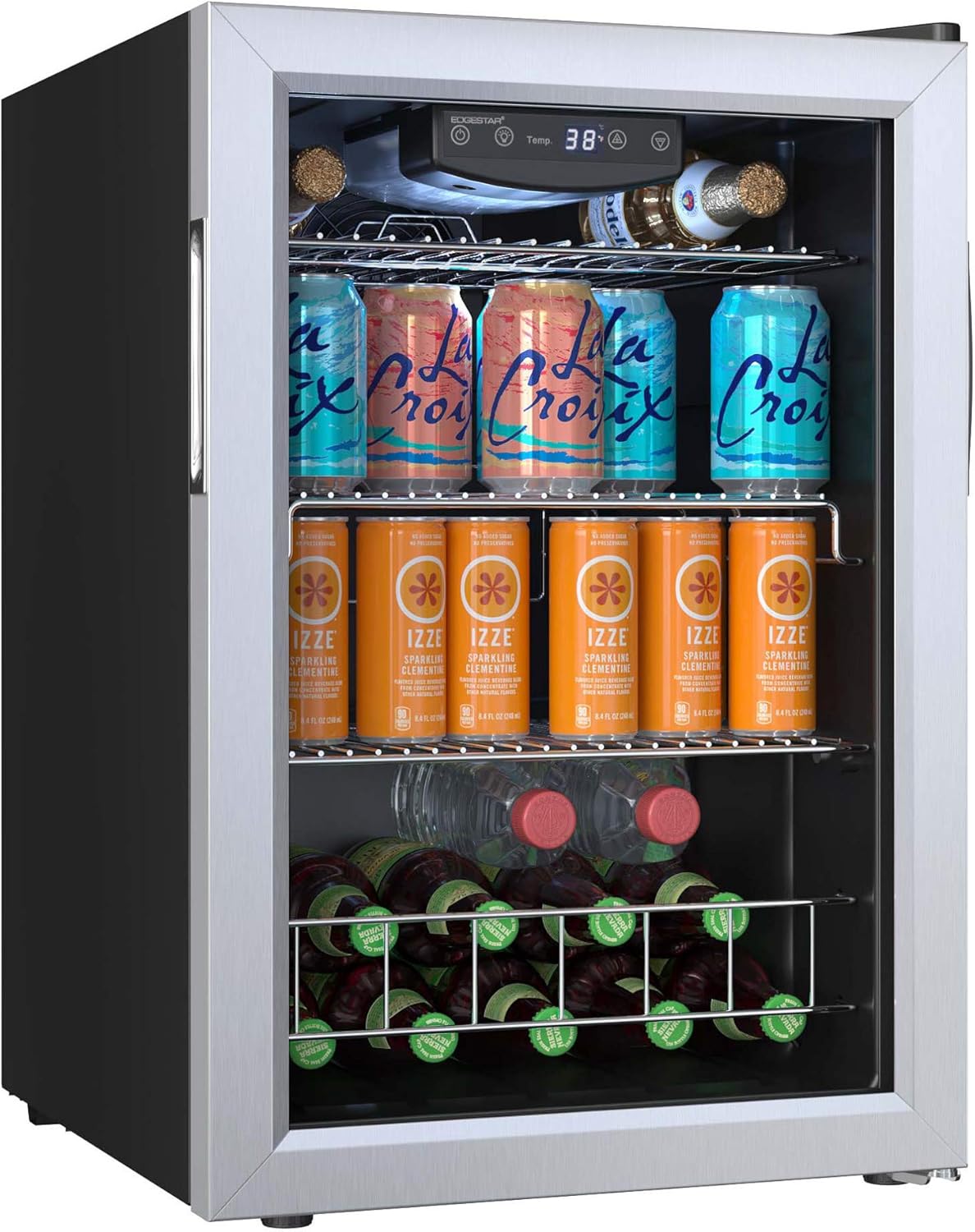 EdgeStar BWC91SS 17 Inch Wide 80 Can Capacity Extreme Cool Beverage Center