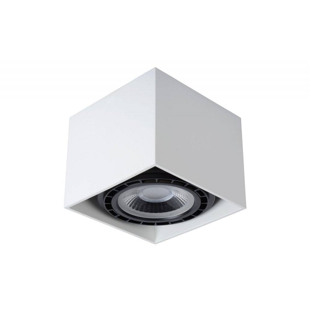 Lucide Fedler Modern Square Aluminum White Ceiling Spot Light Surface Mounted Downlight