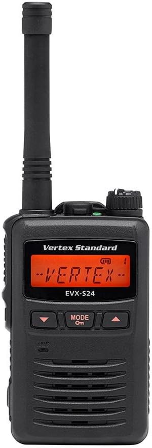 6 Pack of Vertex EVX-S24 UHF Digital Water Submersible/Dustproof Two Way Radios PREPROGRAMMED with 6 Unit Charger (VAC-6066)