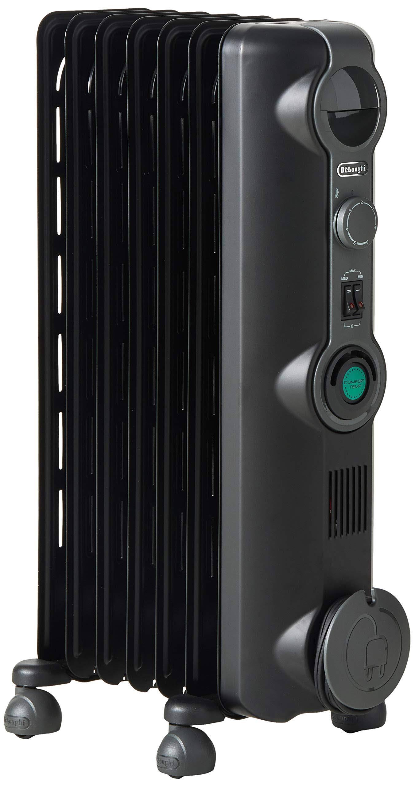 Delonghi KH390715CB - Oil-Filled Radiator Space Heater, Black