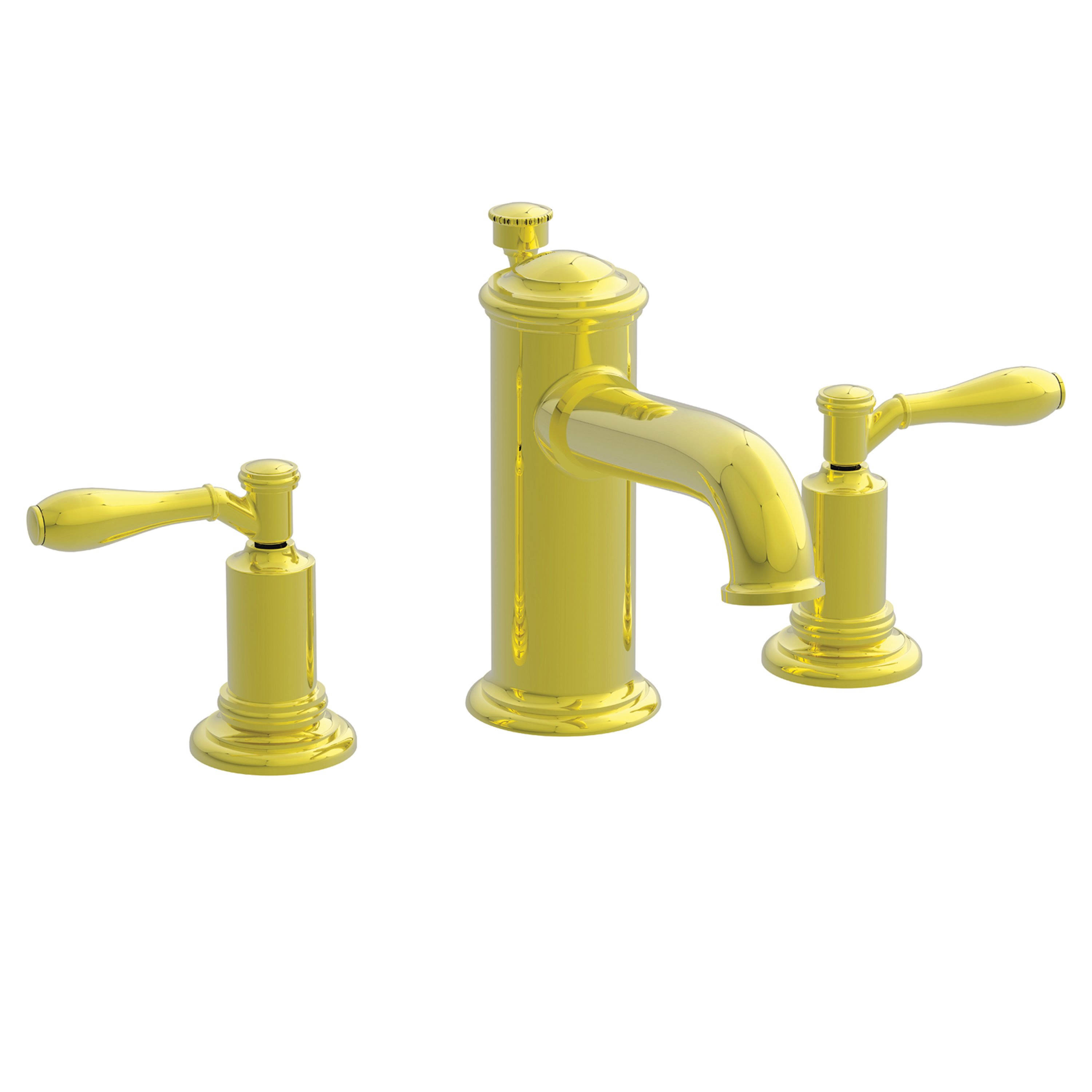 Newport Brass 2550/24 Ithaca Widespread Lavatory Faucet Polished Gold