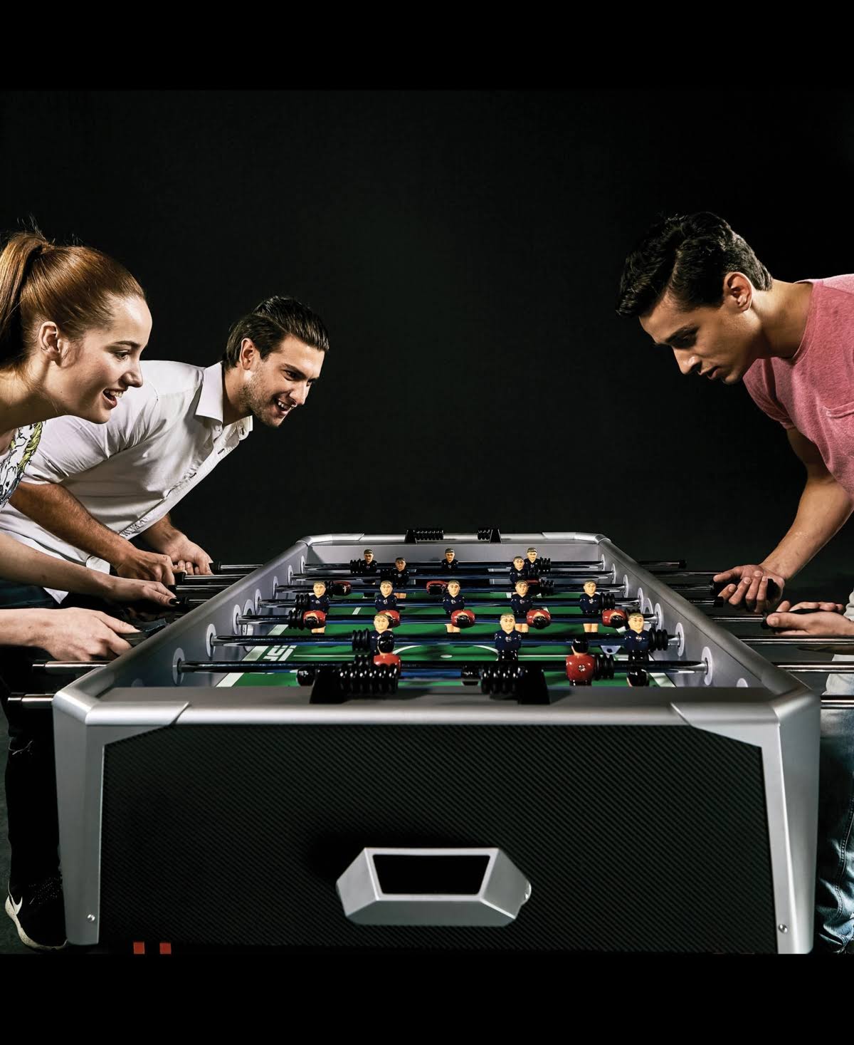 EA Sports 56x22 Foosball Table, Black/Red