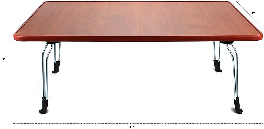Excelife 86520 Multi Medium Folding Wooden Table, M, Cherry Wood Pack of 2