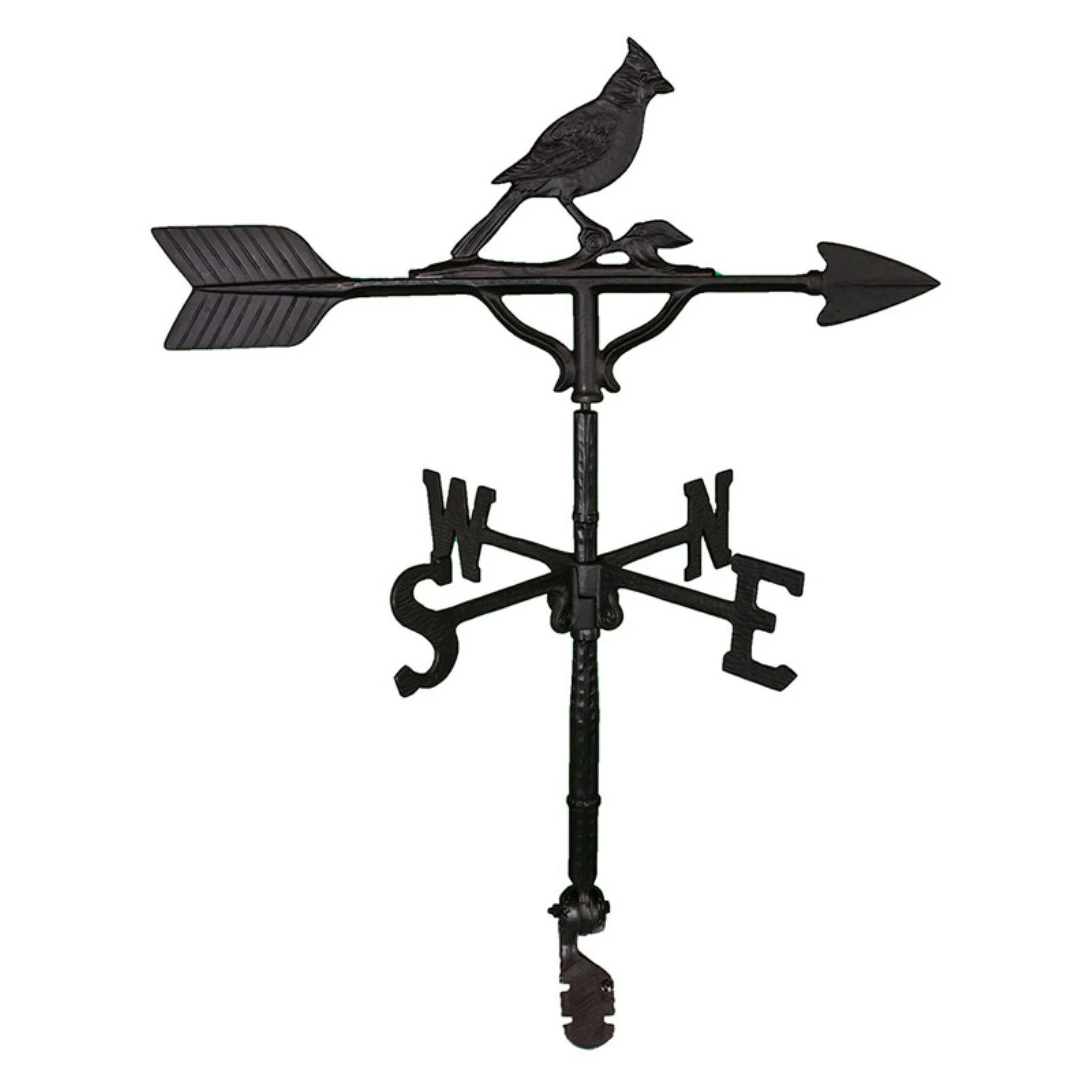 Montague Metal Products WV-225-SB 200 Series 32 in. Black Cardinal Weathervane
