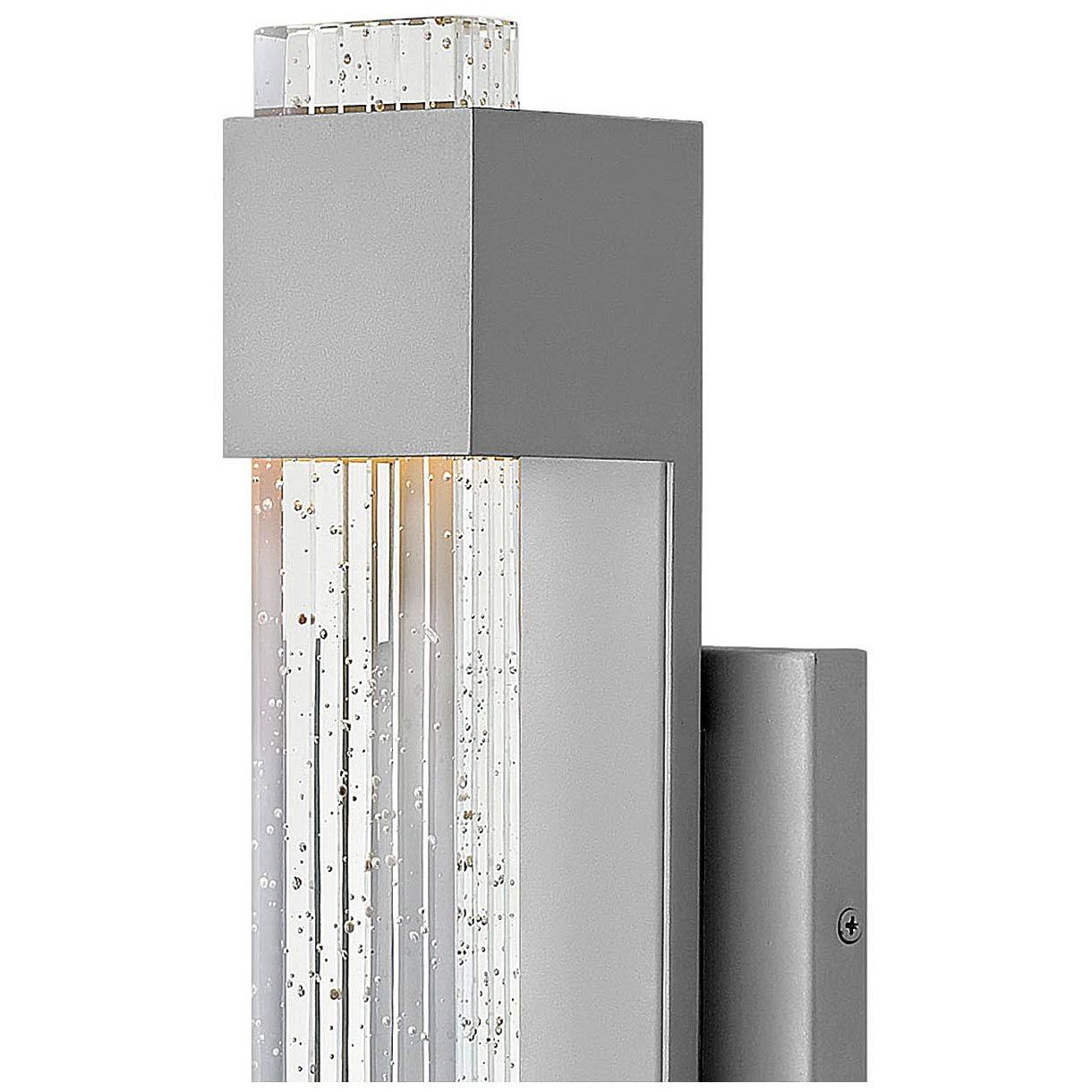 Hinkley Glacier LED Outdoor Wall Mount in Titanium 2830TT