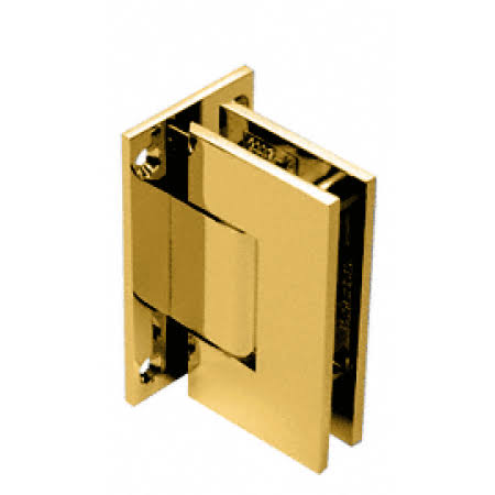 CRL V1e337gp Gold Plated Vienna 337 Series Adjustable Wall Mount Full Back Plate Hinge
