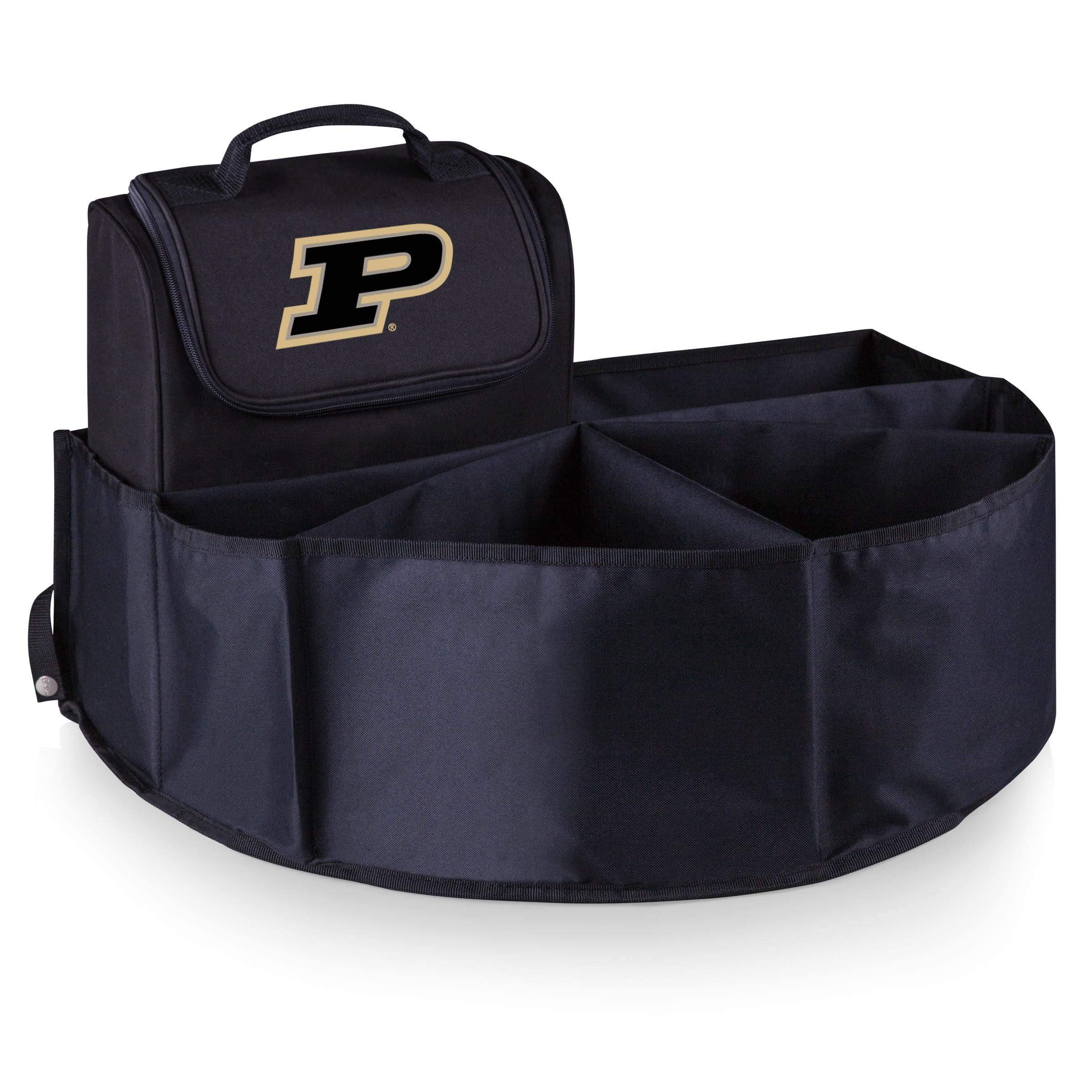 Black Purdue Boilermakers Trunk Boss Organizer with Cooler