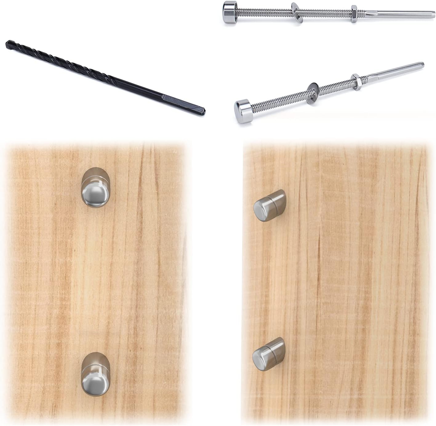 Muzata 20Pack Hand Swage Threaded Stud Tensioner 1/8