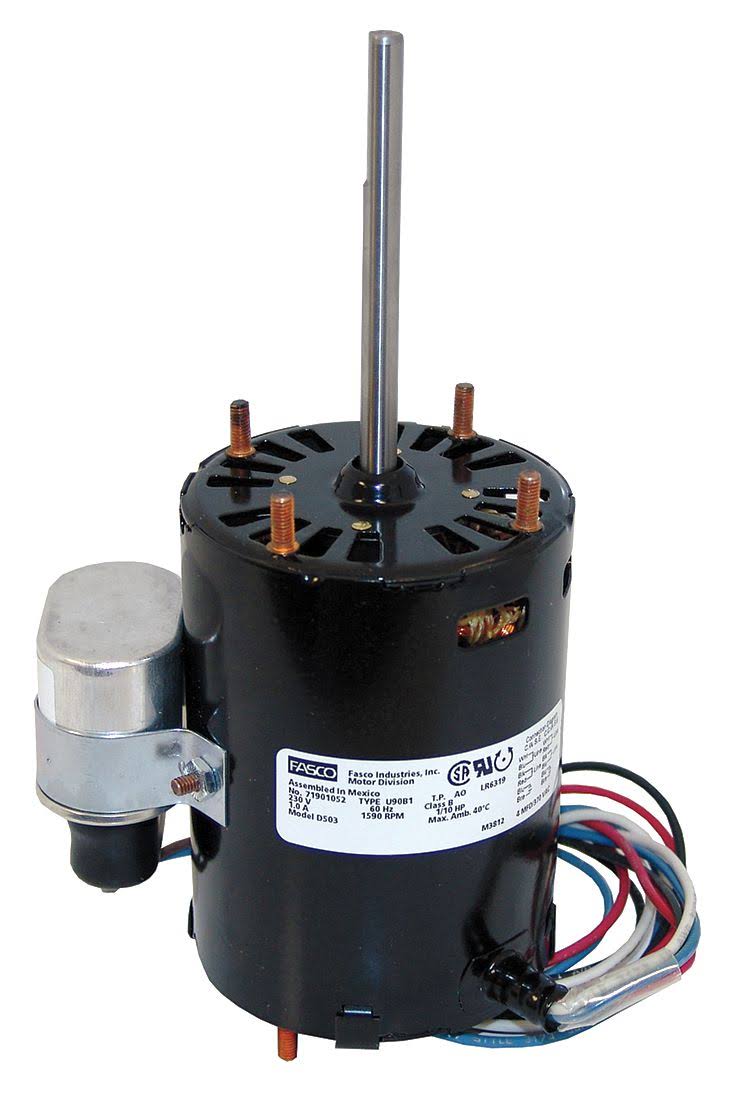 Fasco D503 HVAC Motor,1/10 HP,1590 rpm,230V,3.3