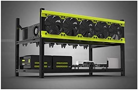 TTGULRR 6/8 GPU Aluminum Stackable Open Air Mining Computer Frame Rig Ethereum Veddha (V3D-6GPU)