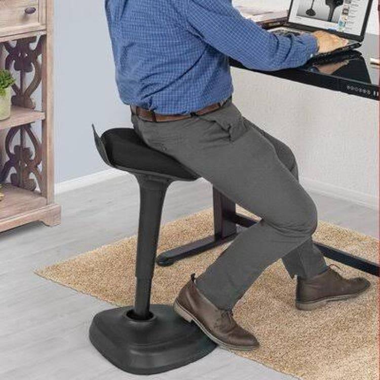 Height Adjustable Active Stool Latitude Run Frame Finish: Black