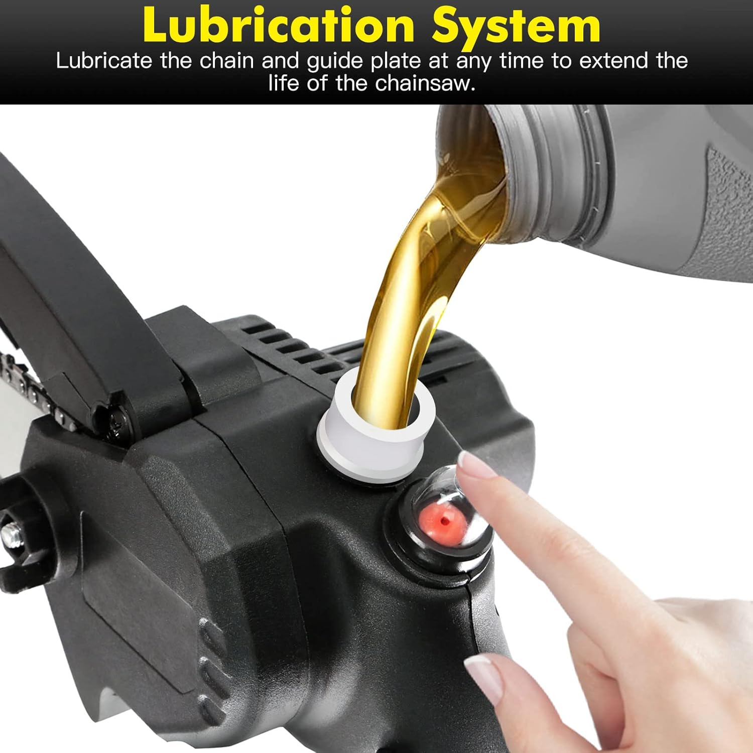 Mini Chainsaw 8 Inch Prodcyc Cordless Chainsaw with Automatic Oiler, 36V 2x2.0Ah Batteries, Electric Pruning Chainsaw for Wood Cutting Garden Logging Trimming Branch Pack of 2