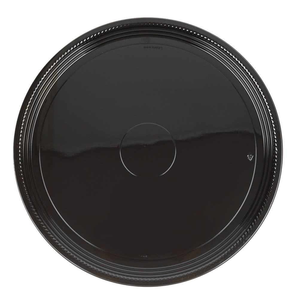 WNA WNAA518PBL Caterline Casuals Thermoformed Platters, Pet, Black, 18x22 Diameter