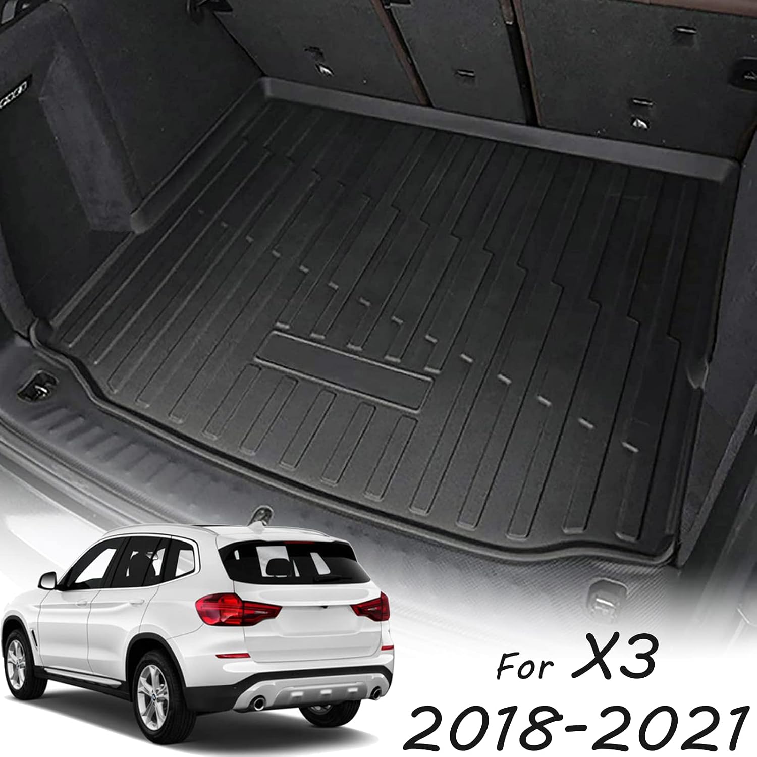 CARORMOKE Cargo Liner 2021 2022 Cargo Tray Black G01 Compatible with 2018-2020 BMW X3
