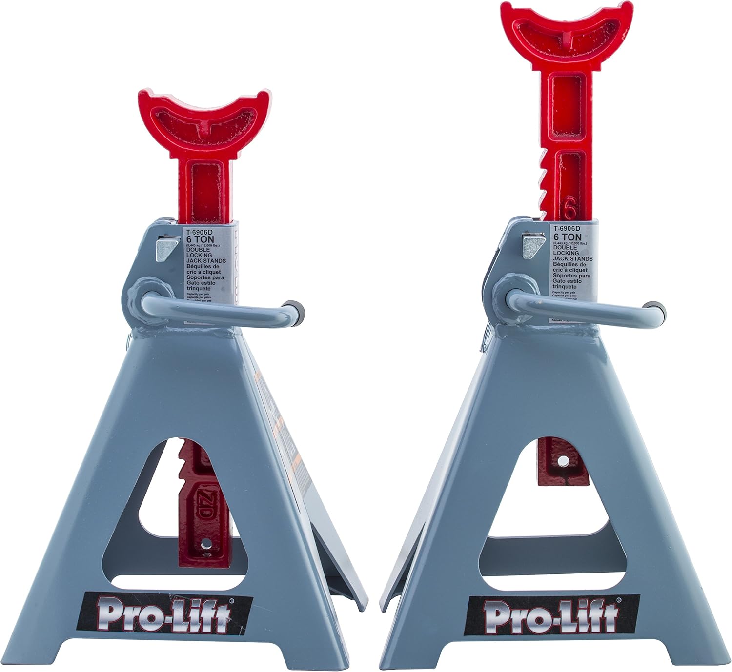 Pro-Lift T-6906D Double Pin Jack Stand - 6 Ton, 18x12 Inch (Pack of 1)
